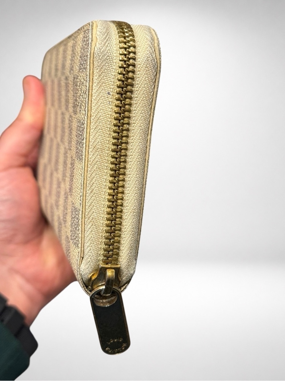Louis Vuitton Zippy Wallet Damier Azur Canvas Zip Around Long Wallet White - Picture 8 of 16